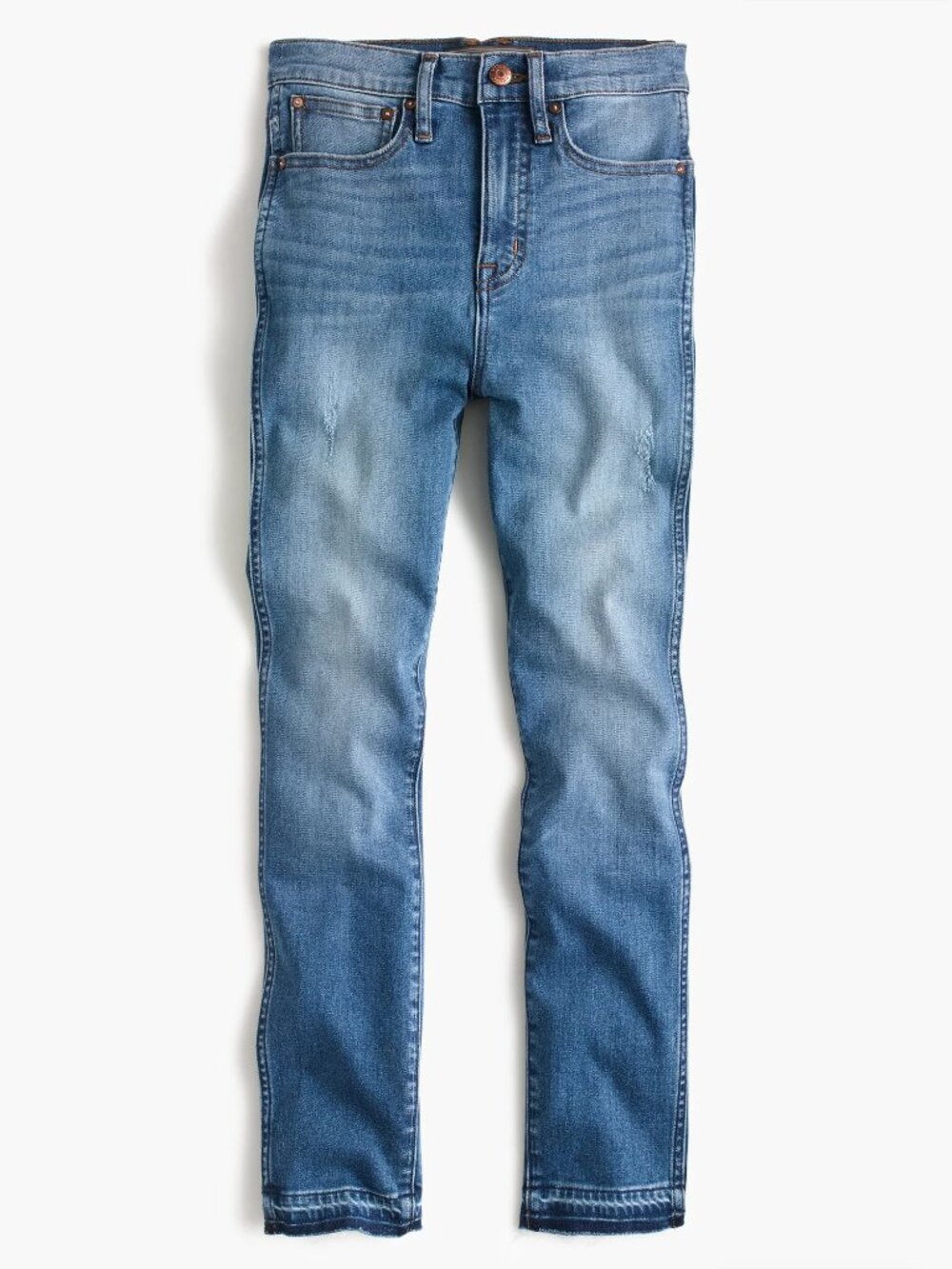J. Crew Point Sur 10" Hightower Straight Jeans with Let-Down Hems Size 24 EUC